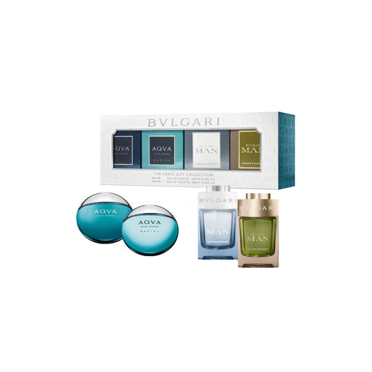 Shop now at Beauty Vendor Australia Online -Bvlgari Coffret Coffret : Pour Homme Eau de Toilette 5 ml + Man Wood Essence Eau de Parfum 5 ml + Man In Black - Premium Range from BVLGARI - Just $129!