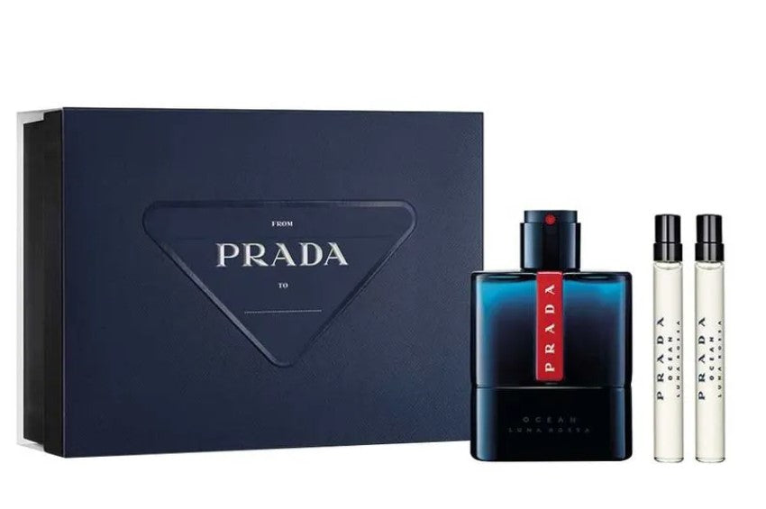 Shop now at Beauty Vendor Australia Online -Prada Luna Rossa Ocean Eau de Toilette Set - Premium Range from Prada - Just $189.99!